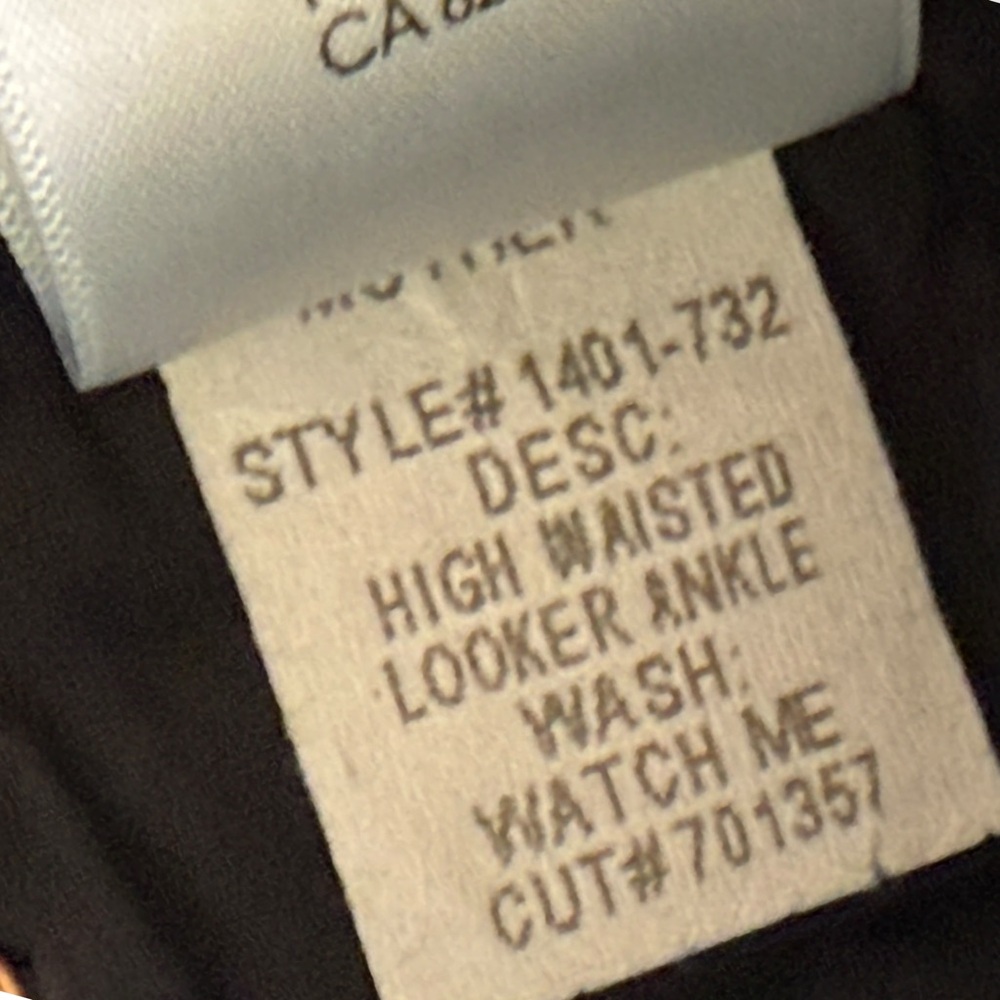 Mother High Waisted Jeans Looker Ankle Watch Me Size 27 - Picture 6 of 10
